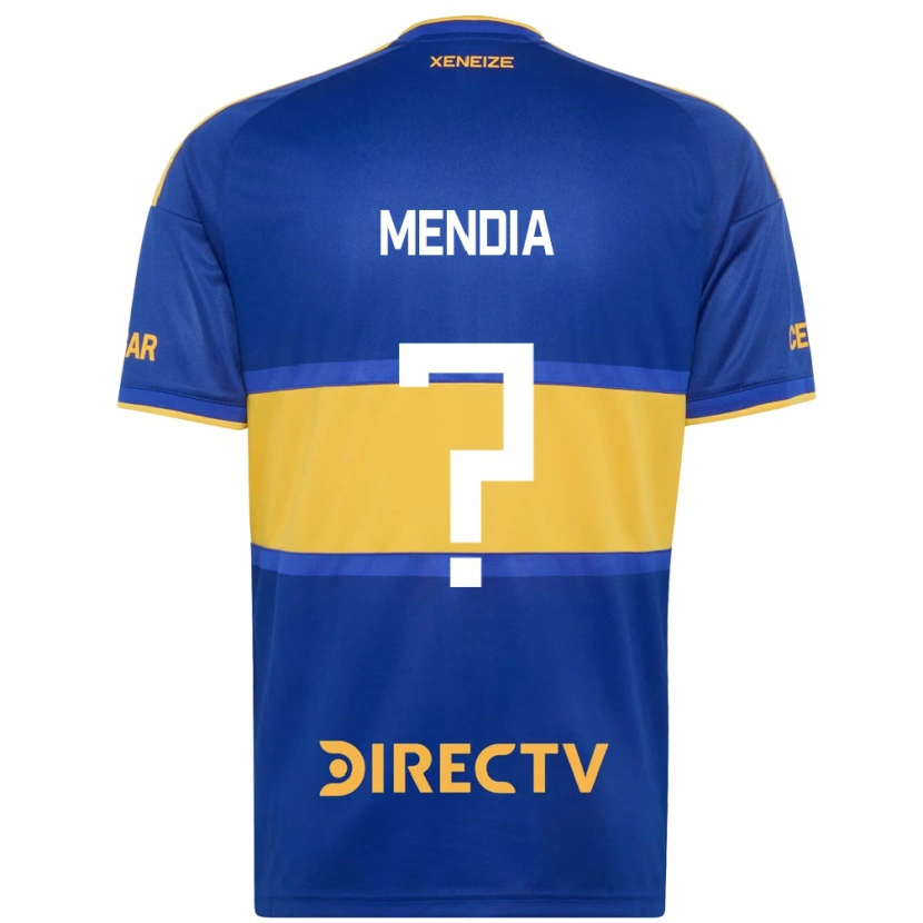 Danxen Mulher Camisola Mateo Mendia #0 Azul Real Amarelo Principal 2026/27 Camisa