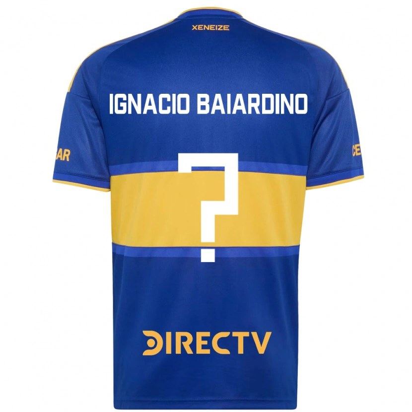 Danxen Mulher Camisola Juan Ignacio Baiardino #0 Azul Real Amarelo Principal 2026/27 Camisa