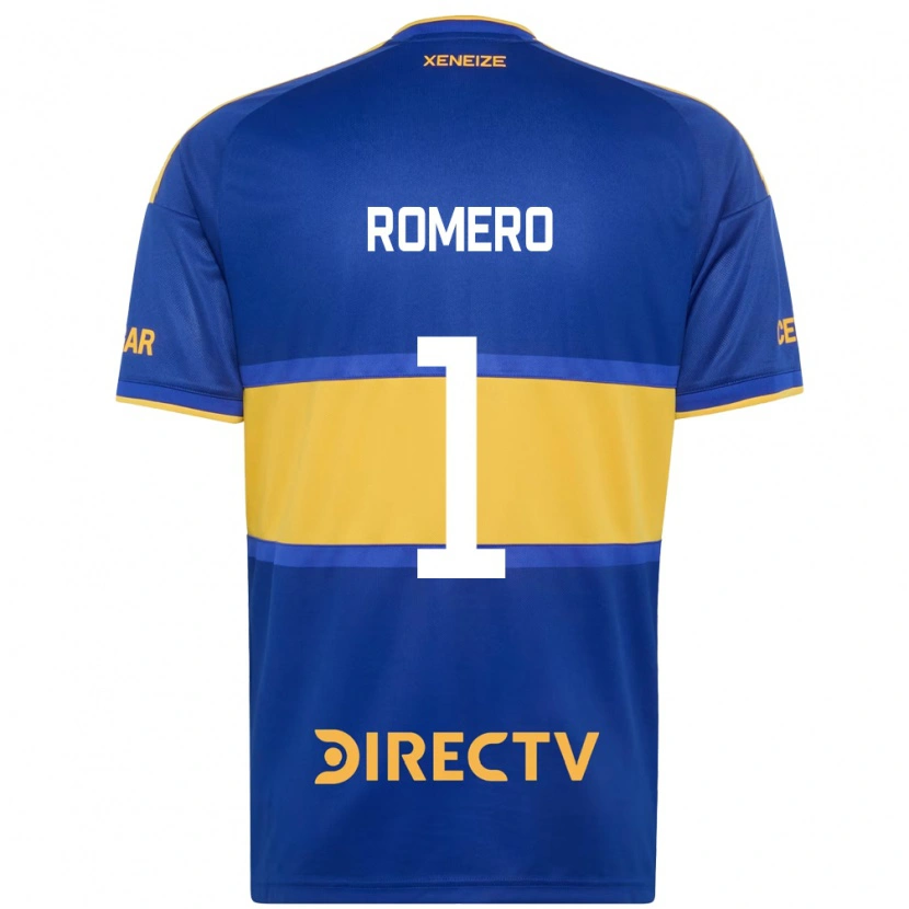 Danxen Mulher Camisola Sergio Romero #1 Azul Real Amarelo Principal 2026/27 Camisa