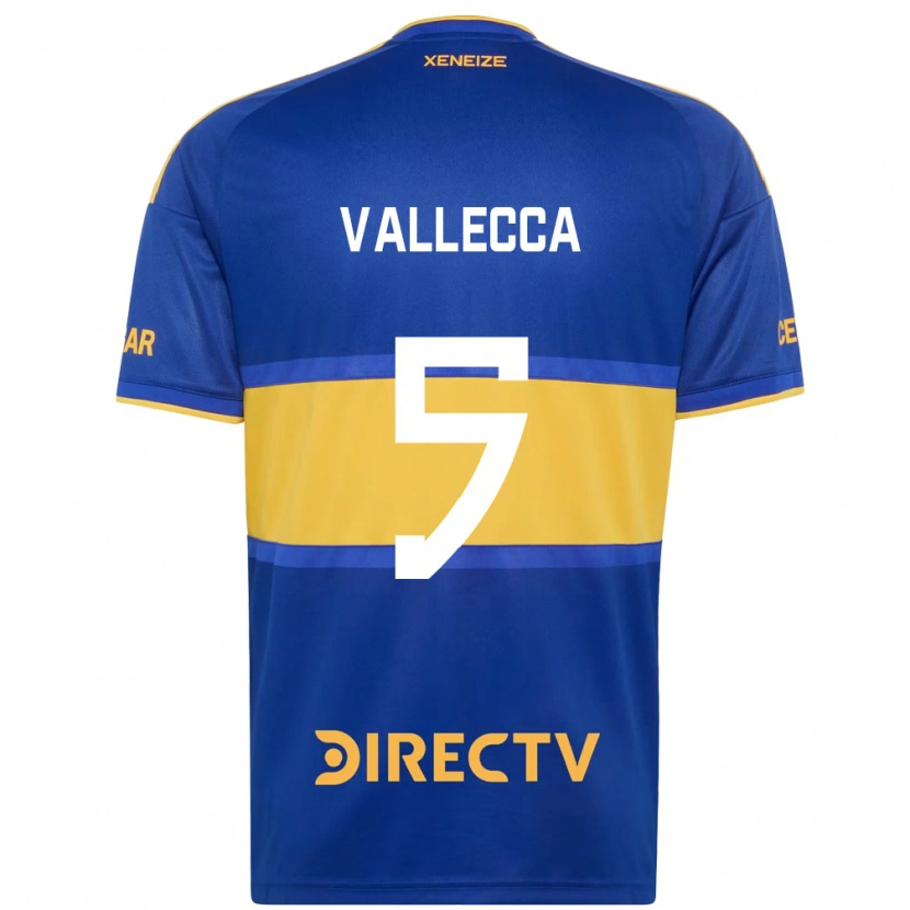 Danxen Mulher Camisola Santiago Vallecca #5 Azul Real Amarelo Principal 2026/27 Camisa