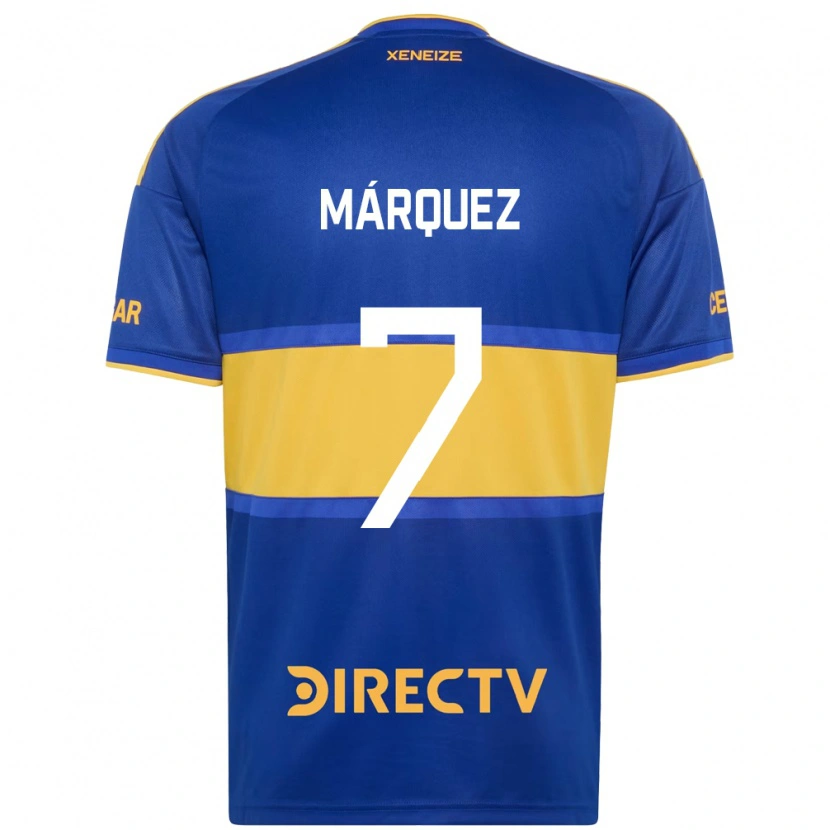Danxen Mulher Camisola Tomás Márquez #7 Azul Real Amarelo Principal 2026/27 Camisa
