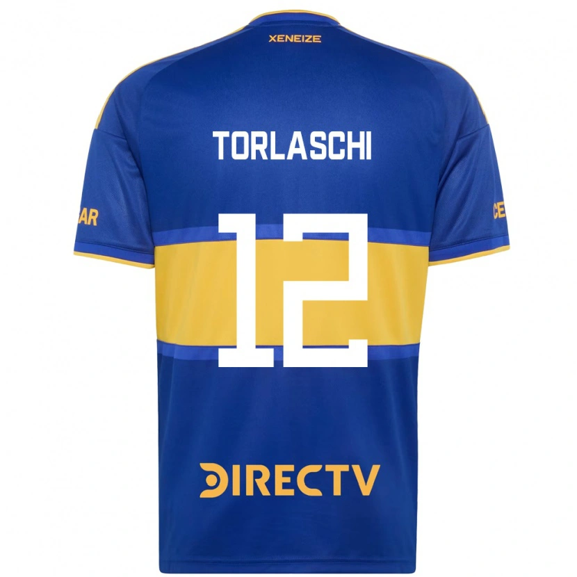 Danxen Mulher Camisola Lucas Torlaschi #12 Azul Real Amarelo Principal 2026/27 Camisa