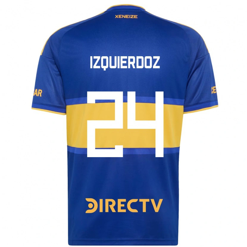 Danxen Mulher Camisola Carlos Izquierdoz #24 Azul Real Amarelo Principal 2026/27 Camisa