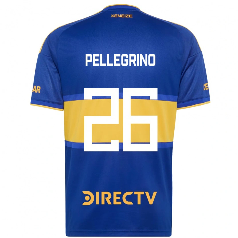 Danxen Mulher Camisola Marco Pellegrino #26 Azul Real Amarelo Principal 2026/27 Camisa