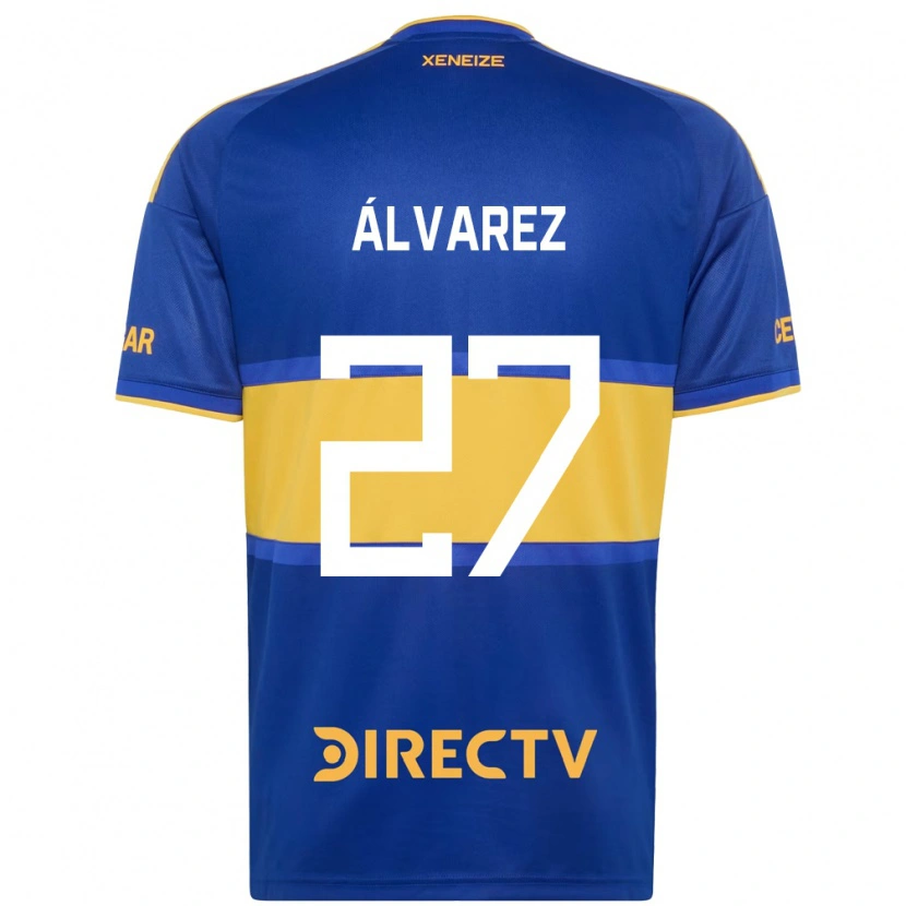 Danxen Mulher Camisola Violeta Álvarez #27 Azul Real Amarelo Principal 2026/27 Camisa