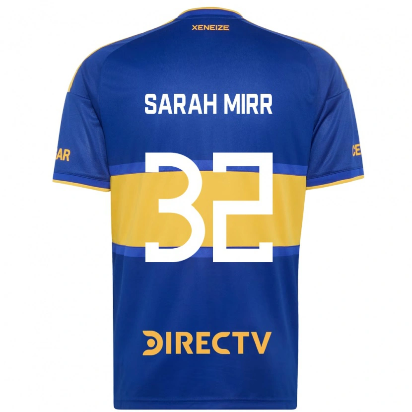 Danxen Mulher Camisola Sarah Mirr #32 Azul Real Amarelo Principal 2026/27 Camisa