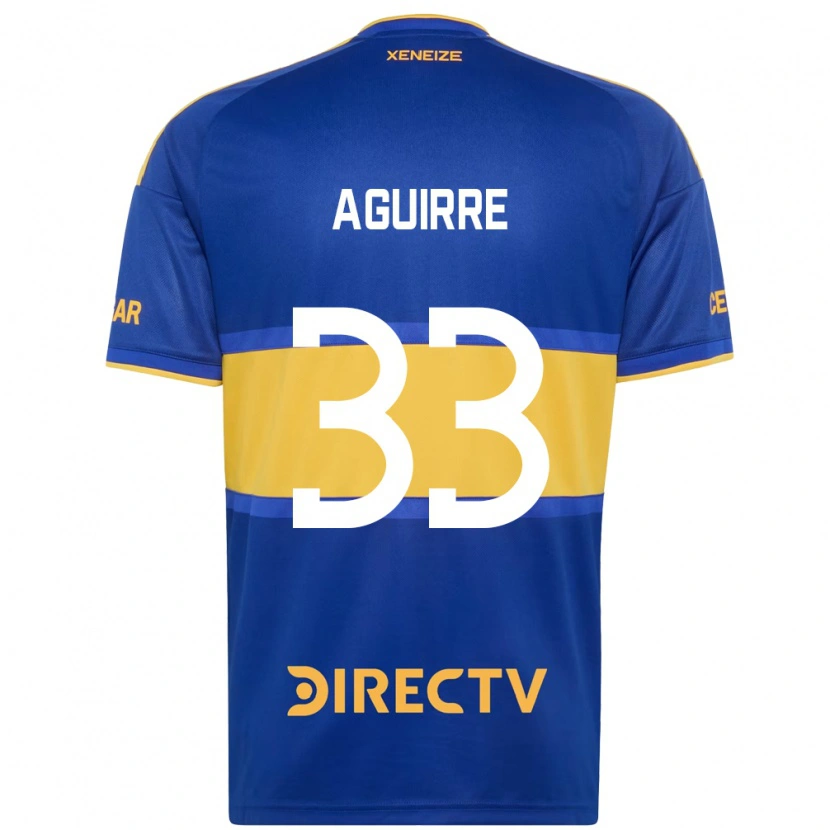 Danxen Mulher Camisola Brian Aguirre #33 Azul Real Amarelo Principal 2026/27 Camisa
