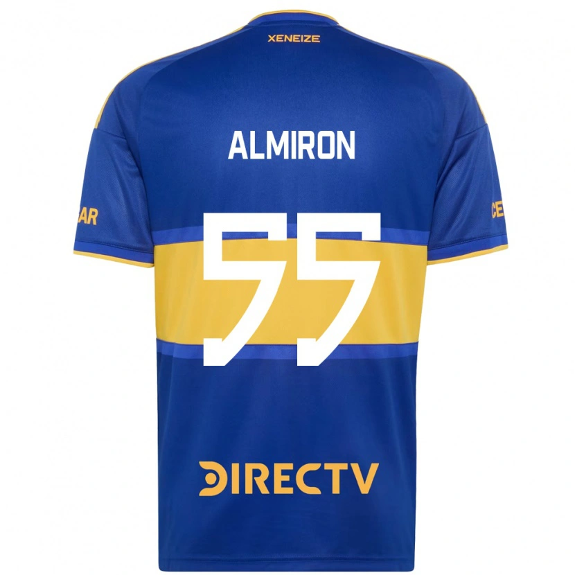 Danxen Mulher Camisola Ezequiel Almiron #55 Azul Real Amarelo Principal 2026/27 Camisa