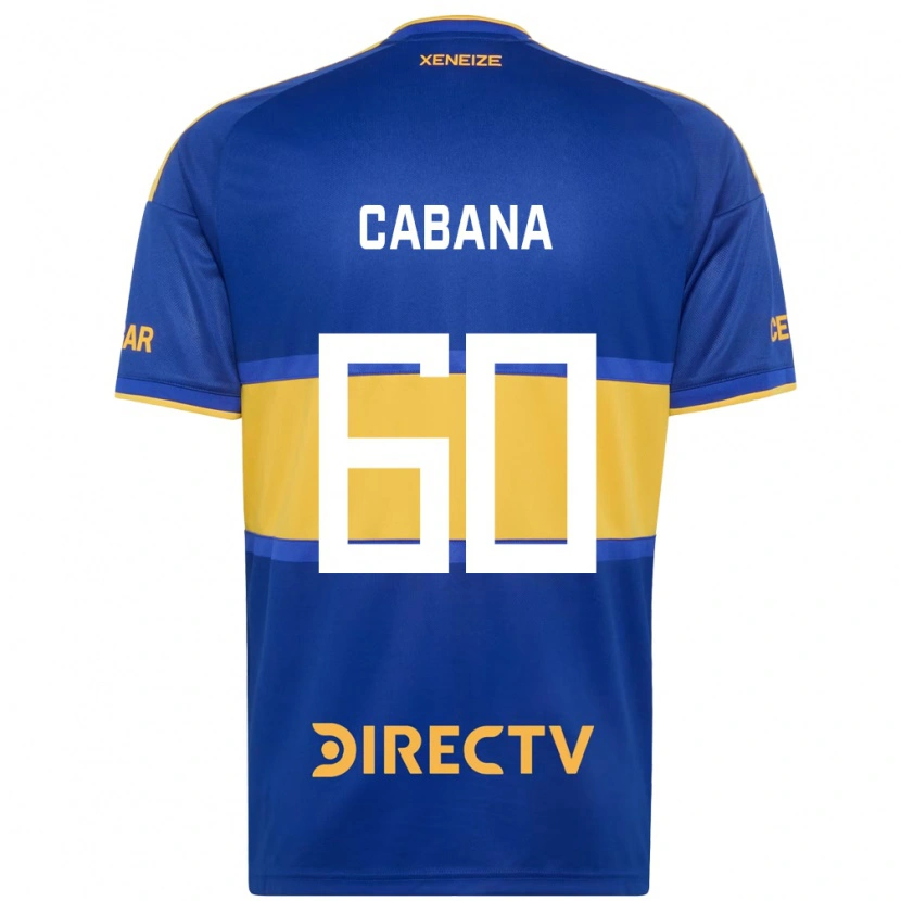 Danxen Mulher Camisola Juan Pablo Cabana #60 Azul Real Amarelo Principal 2026/27 Camisa