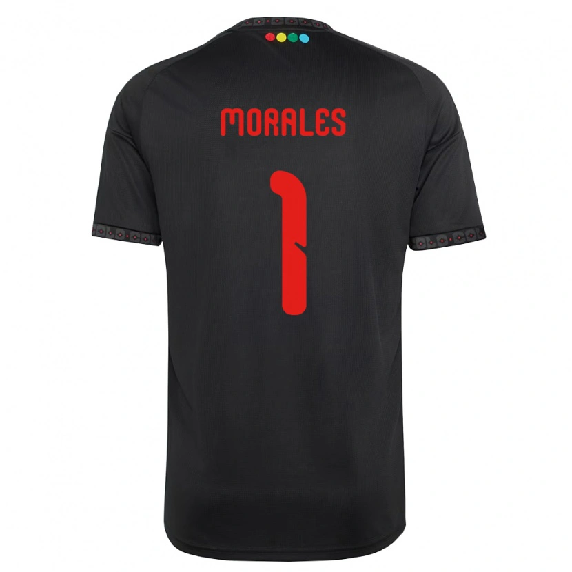 Danxen Mulher Camisola Benjamin Morales #1 Preto Vermelho Alternativa 2026/27 Camisa