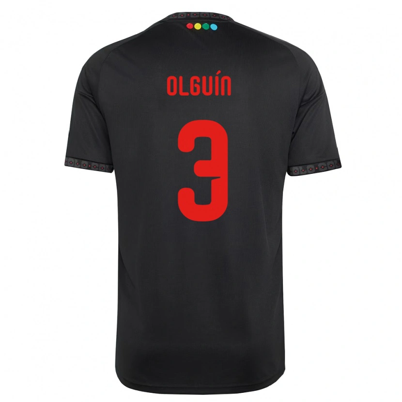 Danxen Mulher Camisola Alonso Olguín #3 Preto Vermelho Alternativa 2026/27 Camisa