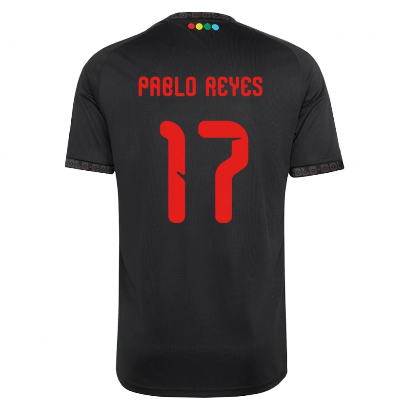 Danxen Mulher Camisola Juan Pablo Reyes #17 Preto Vermelho Alternativa 2026/27 Camisa