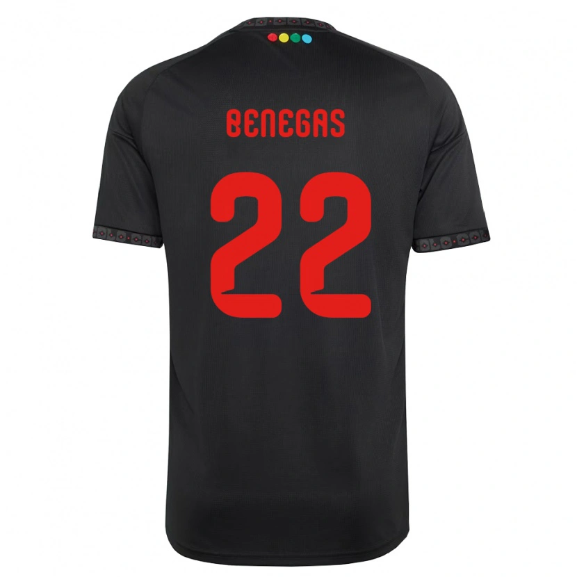 Danxen Mulher Camisola Leandro Benegas #22 Preto Vermelho Alternativa 2026/27 Camisa