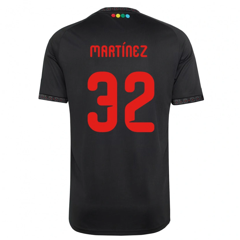 Danxen Mulher Camisola Vicente Martínez #32 Preto Vermelho Alternativa 2026/27 Camisa