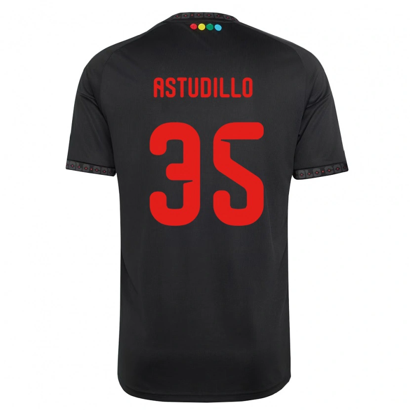 Danxen Mulher Camisola Jerall Astudillo #35 Preto Vermelho Alternativa 2026/27 Camisa