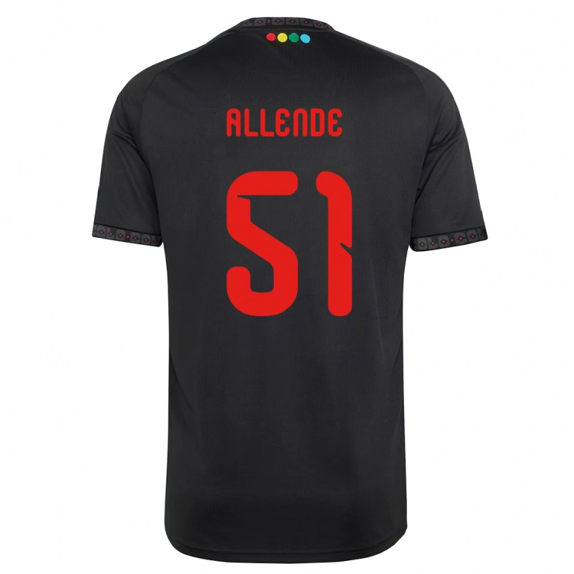 Danxen Mulher Camisola Pierre Allende #51 Preto Vermelho Alternativa 2026/27 Camisa