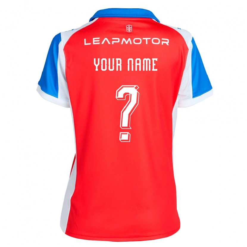 Danxen Mulher Camisola Seu Nome #0 Vermelho Azul Alternativa 2026/27 Camisa