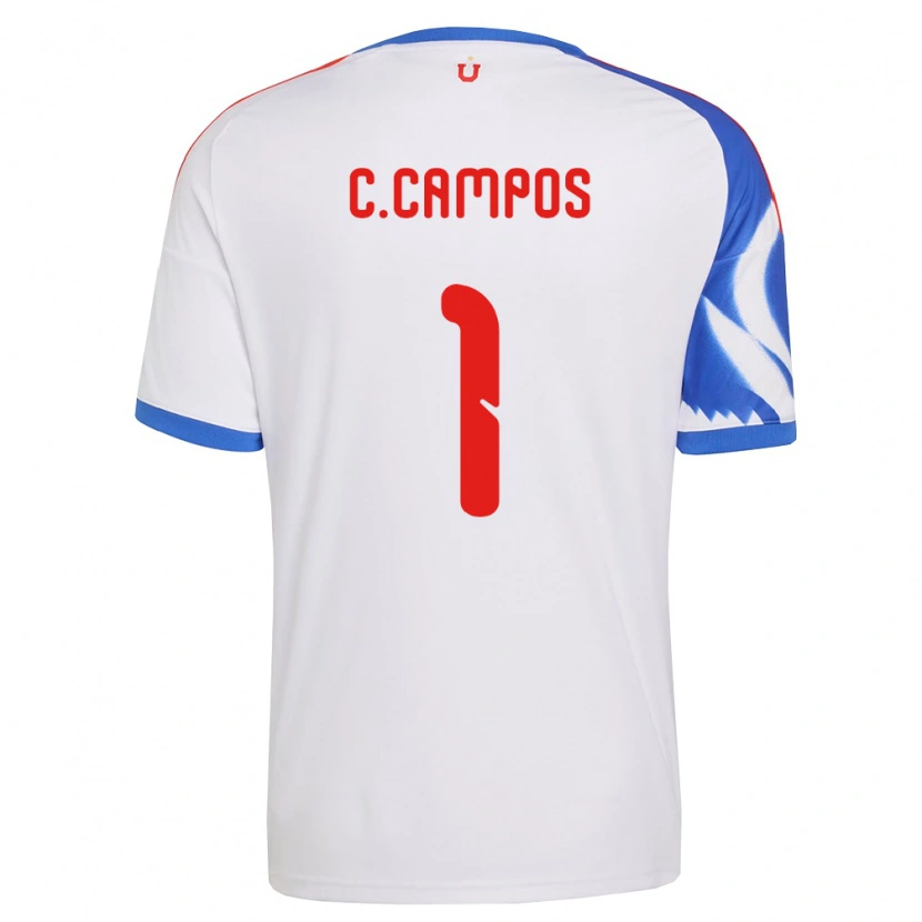 Danxen Mulher Camisola Cristóbal Campos #1 Branco Azul Marinho Alternativa 2026/27 Camisa