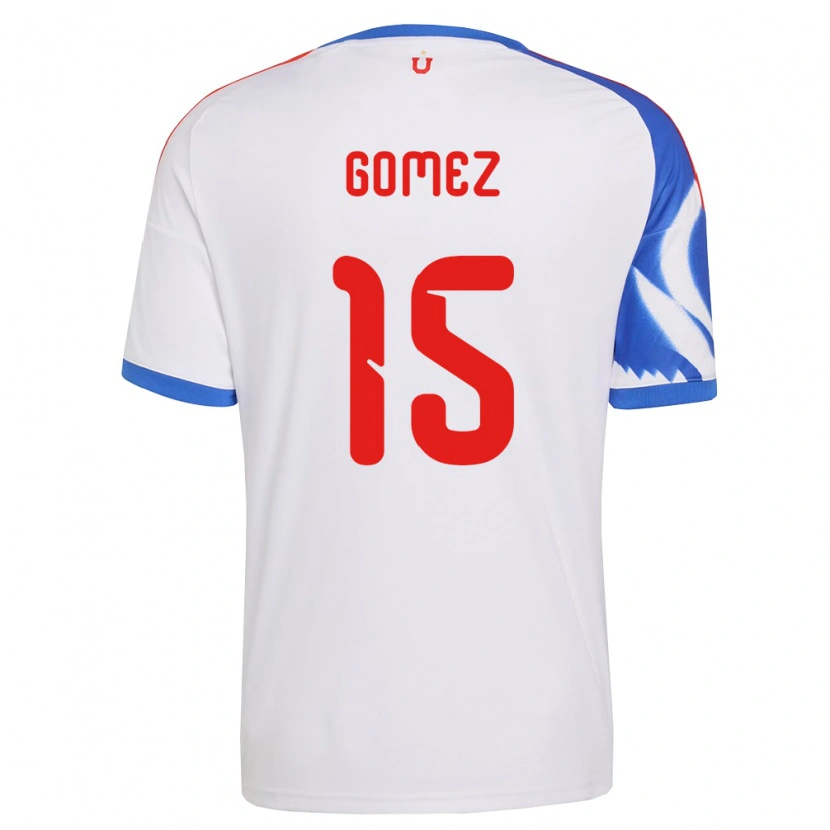 Danxen Mulher Camisola Juan Pablo Gómez #15 Branco Azul Marinho Alternativa 2026/27 Camisa