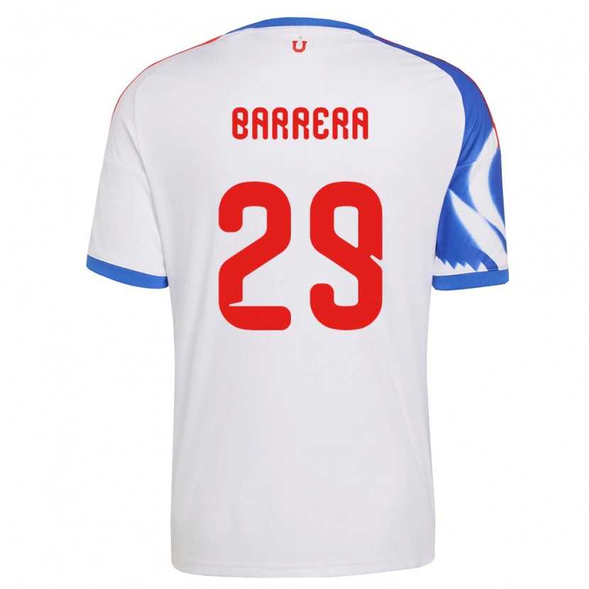 Danxen Mulher Camisola Lucas Barrera #29 Branco Azul Marinho Alternativa 2026/27 Camisa