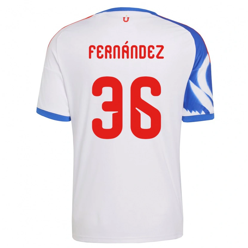 Danxen Mulher Camisola Franco Fernández #36 Branco Azul Marinho Alternativa 2026/27 Camisa