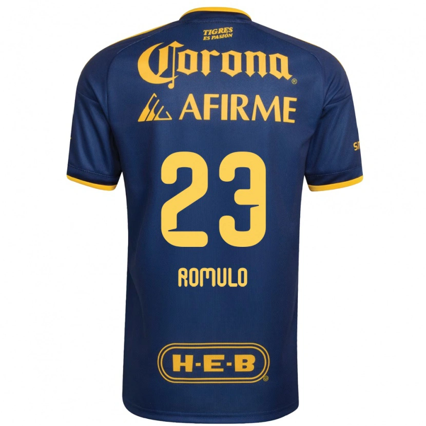 Danxen Mulher Camisola Rômulo Zanré Zwarg #23 Azul Real Amarelo Alternativa 2026/27 Camisa