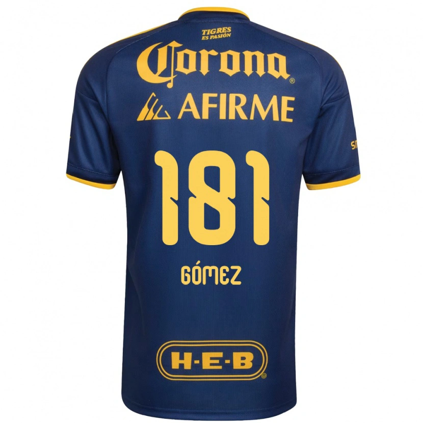 Danxen Mulher Camisola Luis Gómez #181 Azul Real Amarelo Alternativa 2026/27 Camisa