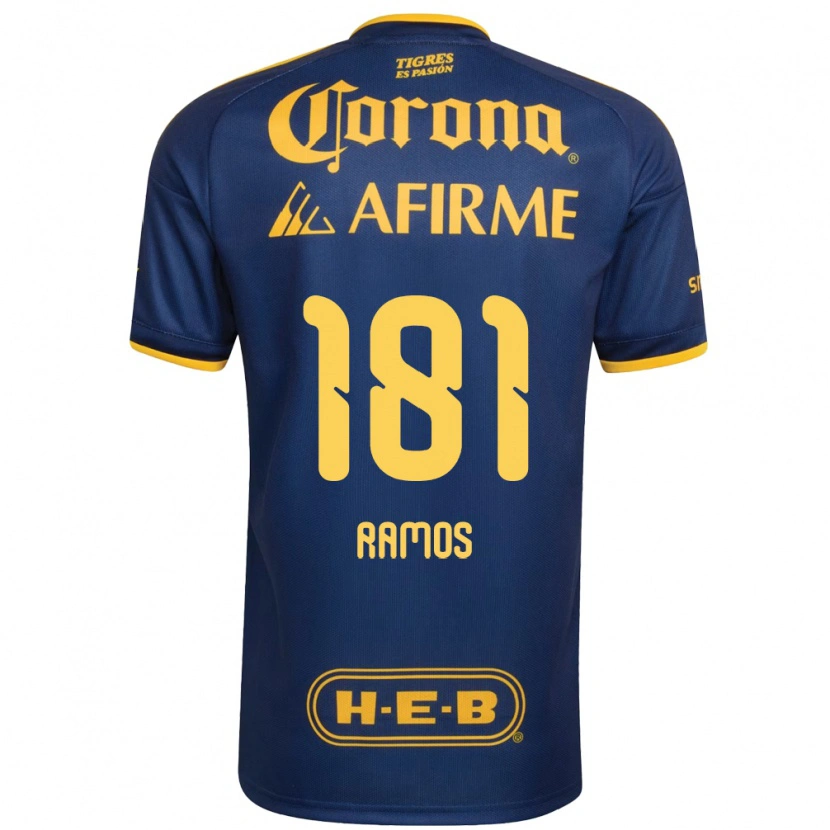 Danxen Mulher Camisola Anthony Ramos #181 Azul Real Amarelo Alternativa 2026/27 Camisa