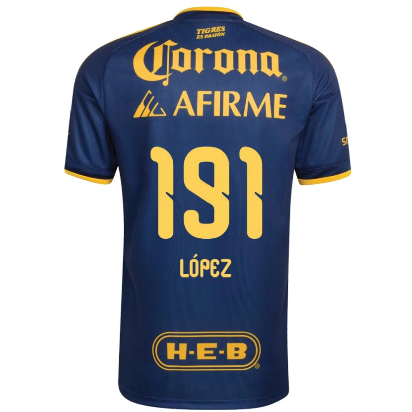 Danxen Mulher Camisola Adrián López #191 Azul Real Amarelo Alternativa 2026/27 Camisa