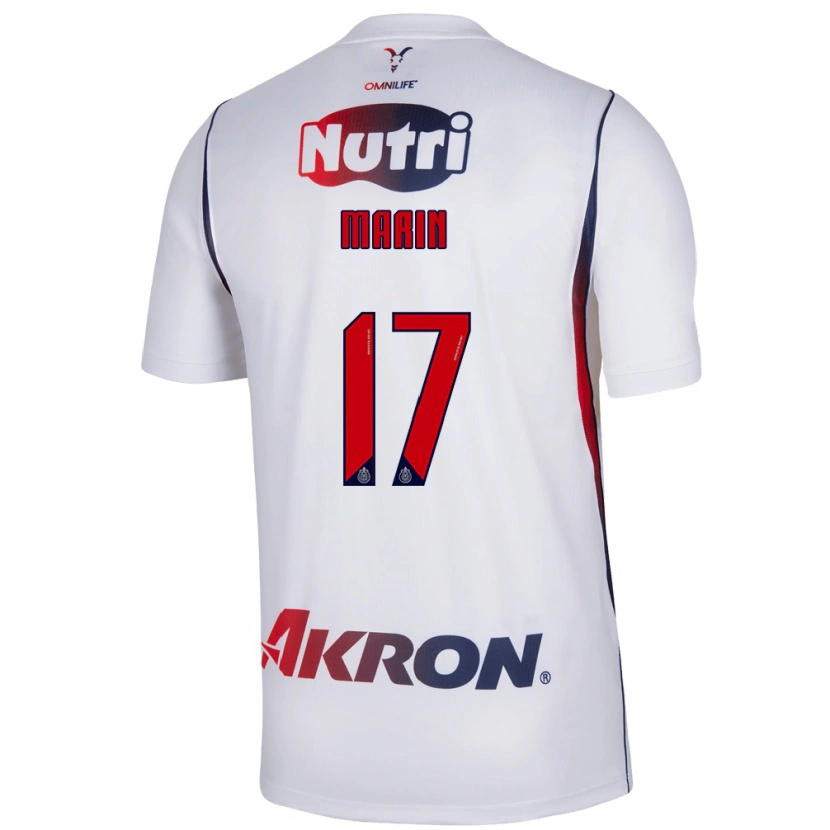 Danxen Mulher Camisola Ricardo Marín #17 Branco Azul Marinho Vermelho Alternativa 2026/27 Camisa