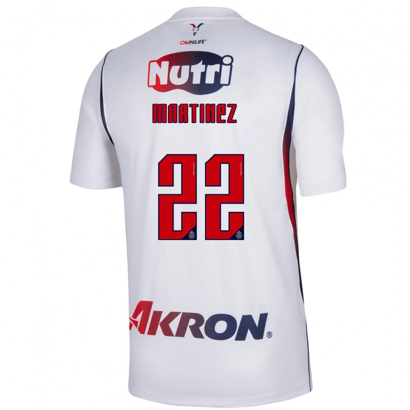 Danxen Mulher Camisola Karla Martínez #22 Branco Azul Marinho Vermelho Alternativa 2026/27 Camisa