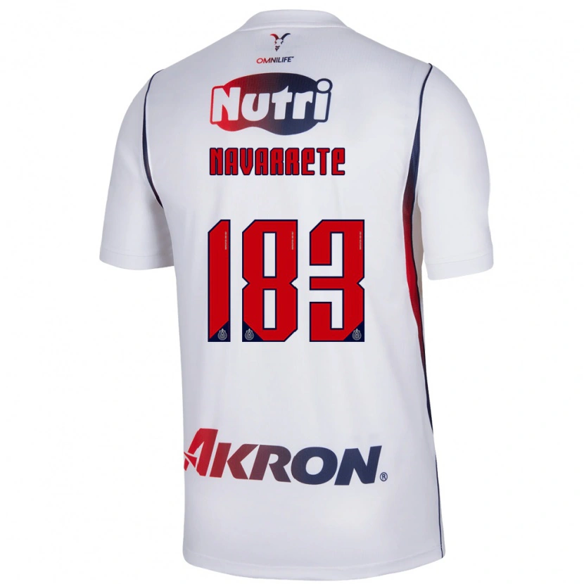 Danxen Mulher Camisola Cristo Navarrete #183 Branco Azul Marinho Vermelho Alternativa 2026/27 Camisa