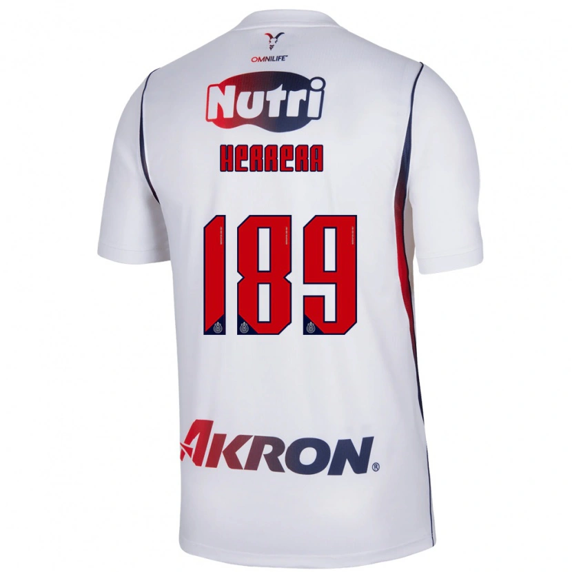 Danxen Mulher Camisola Antonio Herrera #189 Branco Azul Marinho Vermelho Alternativa 2026/27 Camisa