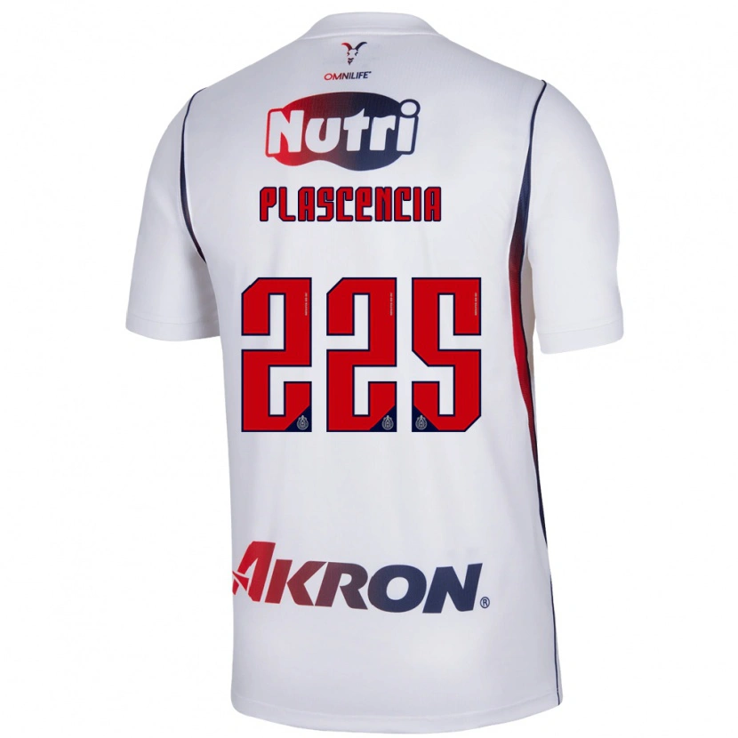 Danxen Mulher Camisola Osvaldo Plascencia #225 Branco Azul Marinho Vermelho Alternativa 2026/27 Camisa