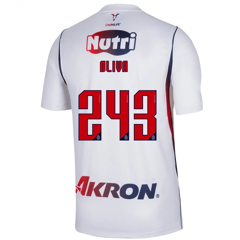 Danxen Mulher Camisola Diego Oliva #243 Branco Azul Marinho Vermelho Alternativa 2026/27 Camisa