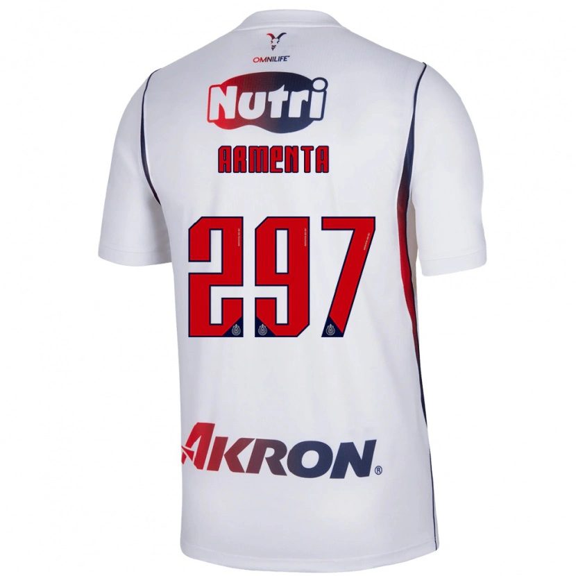 Danxen Mulher Camisola Deibith Armenta #297 Branco Azul Marinho Vermelho Alternativa 2026/27 Camisa