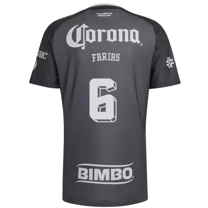 Danxen Mulher Camisola Janelly Farias #6 Cinza Branco Preto Alternativa 2026/27 Camisa