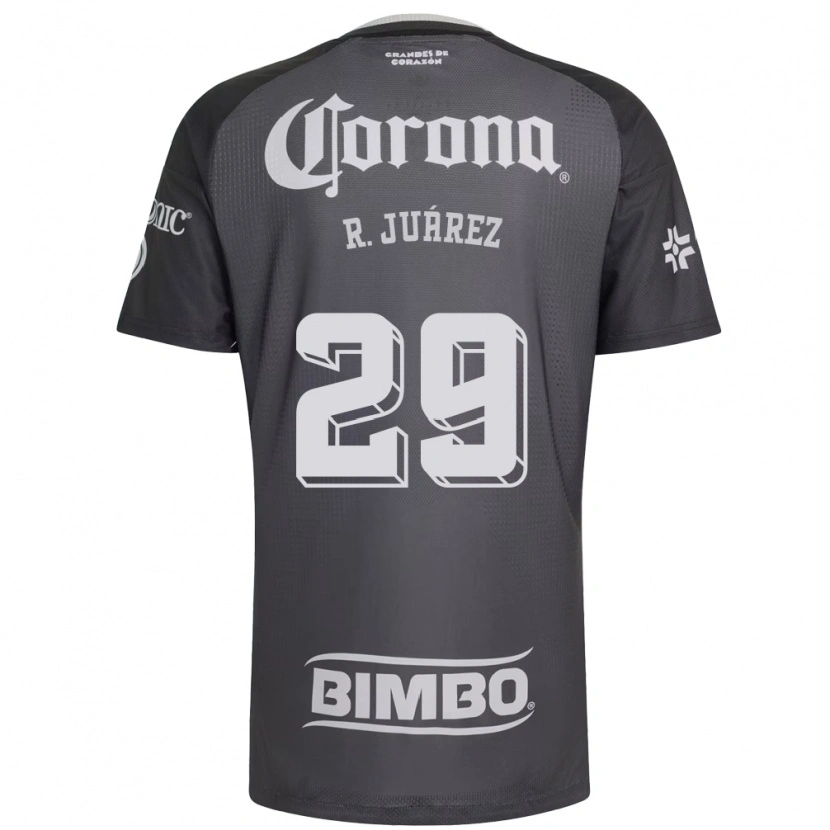 Danxen Mulher Camisola Ramón Juárez #29 Cinza Branco Preto Alternativa 2026/27 Camisa