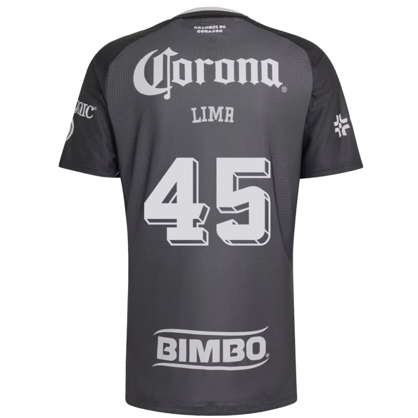 Danxen Mulher Camisola Vinícius Moreira De Lima #45 Cinza Branco Preto Alternativa 2026/27 Camisa