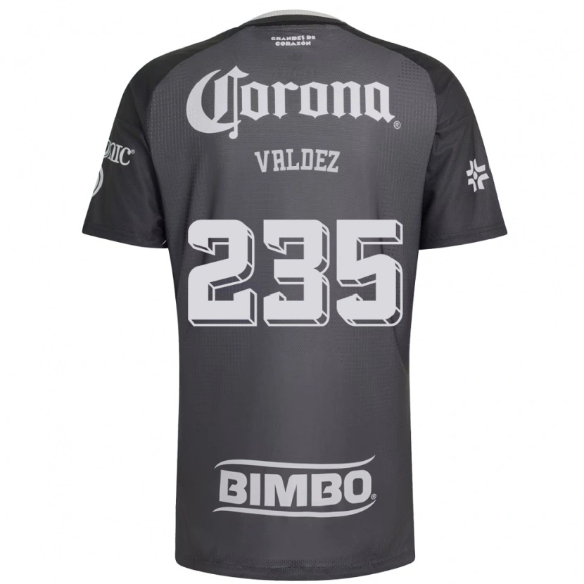 Danxen Mulher Camisola Adonai Valdez #235 Cinza Branco Preto Alternativa 2026/27 Camisa