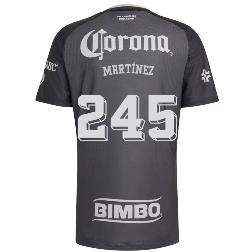 Danxen Mulher Camisola Óscar Martínez #245 Cinza Branco Preto Alternativa 2026/27 Camisa