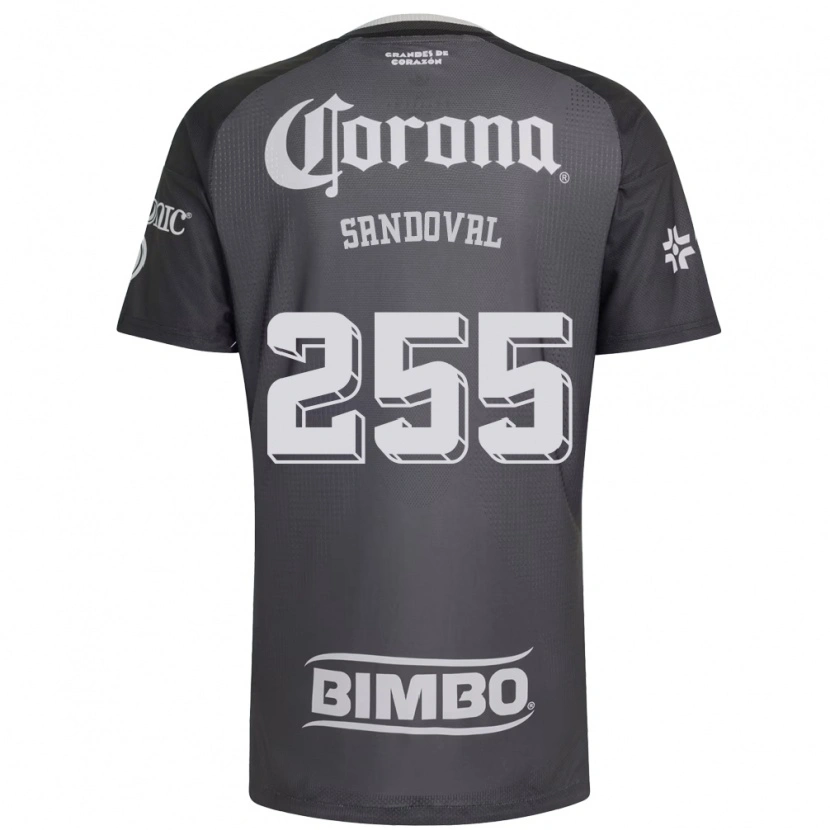Danxen Mulher Camisola Edson Sandoval #255 Cinza Branco Preto Alternativa 2026/27 Camisa