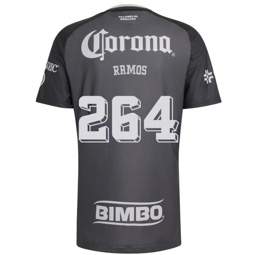 Danxen Mulher Camisola Bryan Ramos #264 Cinza Branco Preto Alternativa 2026/27 Camisa