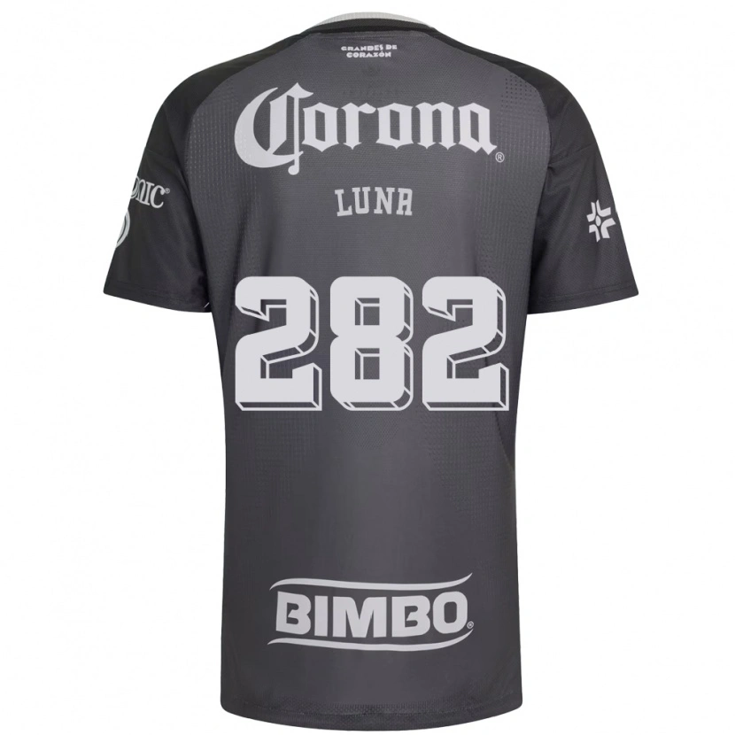 Danxen Mulher Camisola Mateo Luna #282 Cinza Branco Preto Alternativa 2026/27 Camisa