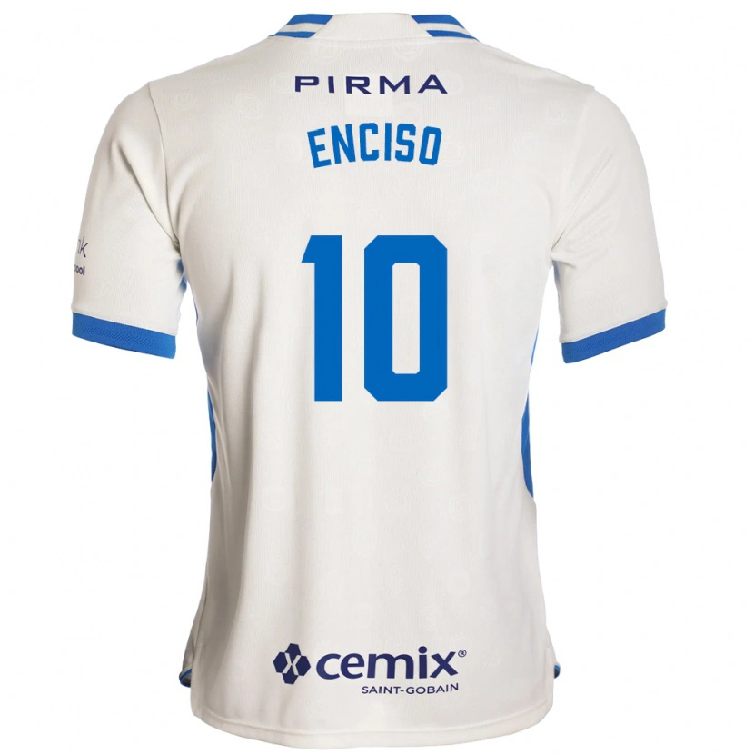 Danxen Mulher Camisola Martha Enciso #10 Branco Azul Vermelho Alternativa 2026/27 Camisa