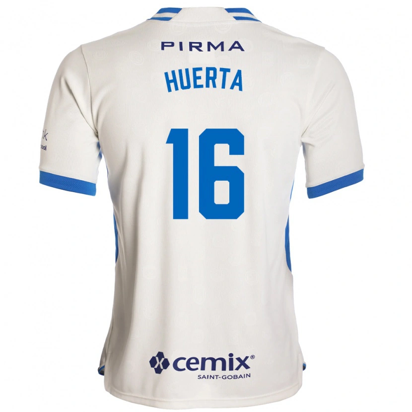 Danxen Mulher Camisola Ana Gabriela Huerta #16 Branco Azul Vermelho Alternativa 2026/27 Camisa