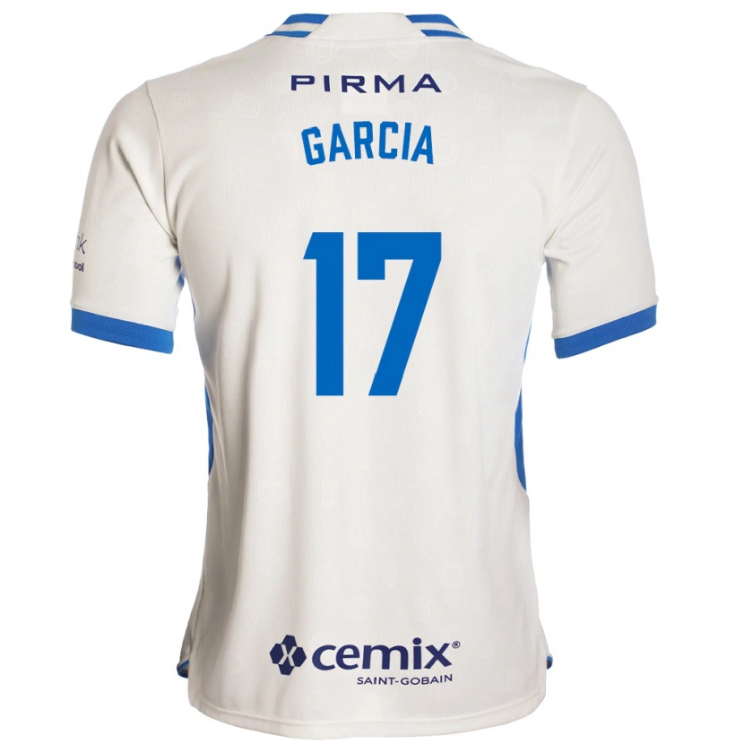 Danxen Mulher Camisola Amaury García #17 Branco Azul Vermelho Alternativa 2026/27 Camisa