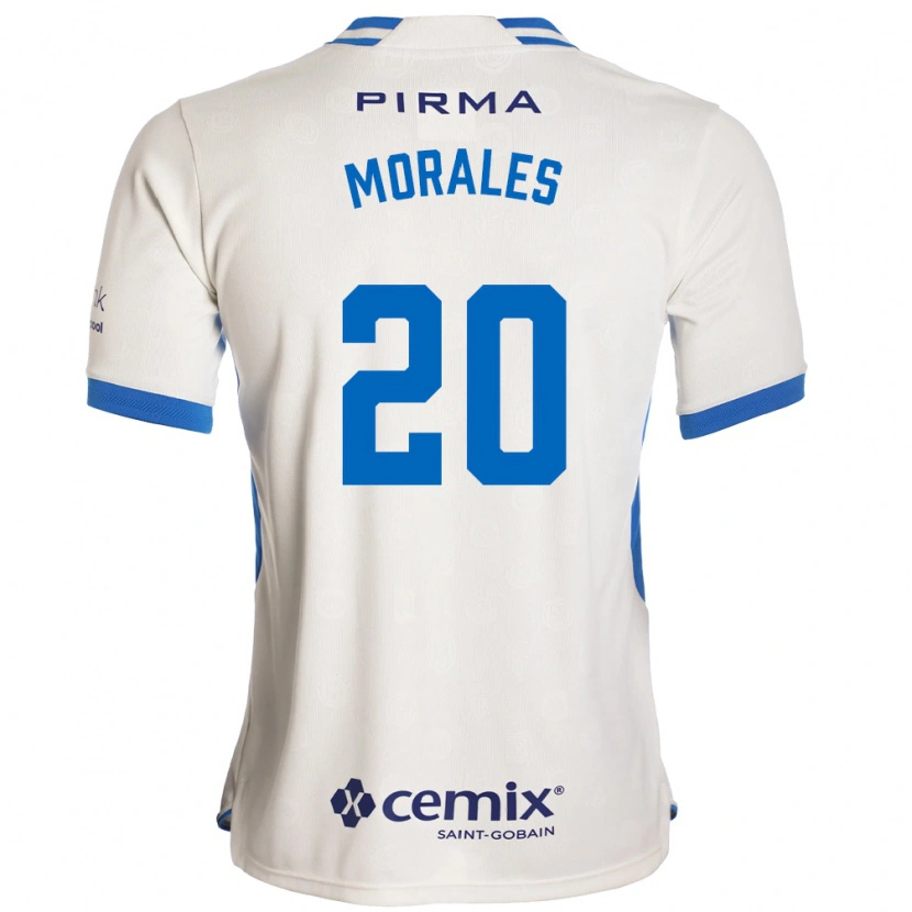 Danxen Mulher Camisola Ivan Morales #20 Branco Azul Vermelho Alternativa 2026/27 Camisa