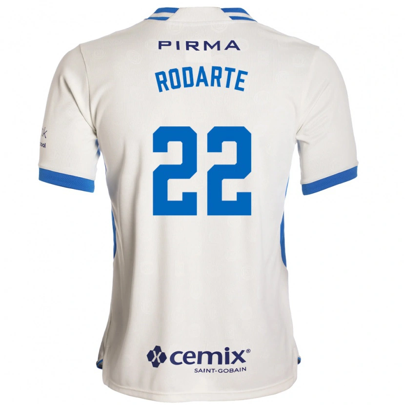 Danxen Mulher Camisola Jorge Rodarte #22 Branco Azul Vermelho Alternativa 2026/27 Camisa