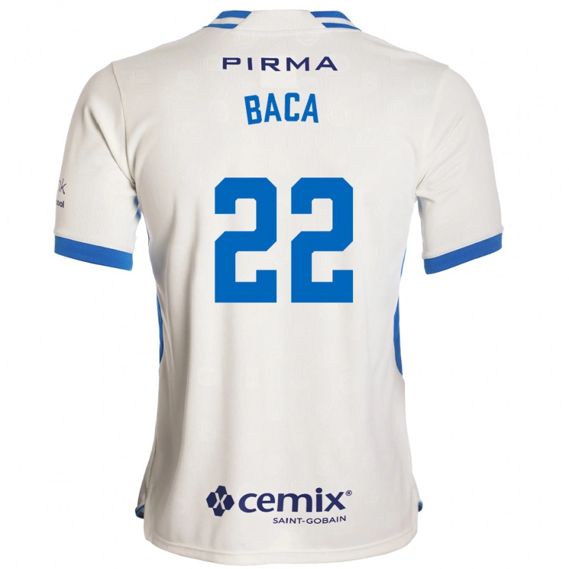 Danxen Mulher Camisola Rafael Baca #22 Branco Azul Vermelho Alternativa 2026/27 Camisa